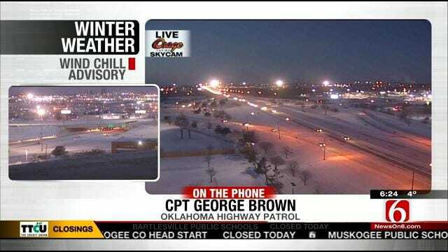 WEB EXTRA: Oklahoma Highway Patrol Captain George Brown On Road Conditions