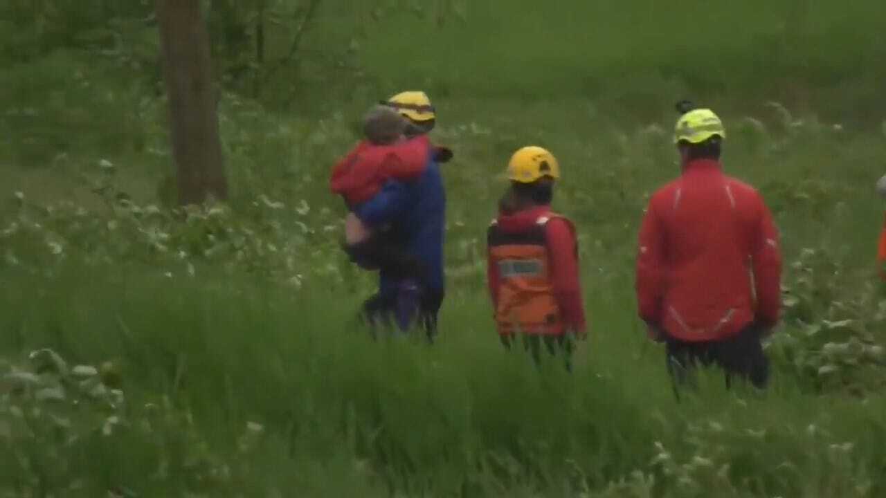 DRAMATIC VIDEO: 2 Children Left Overnight In Wilderness Rescued