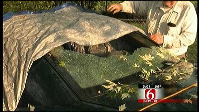 Homes, Cars Damaged After Hail Pounds Parts Of Green Country