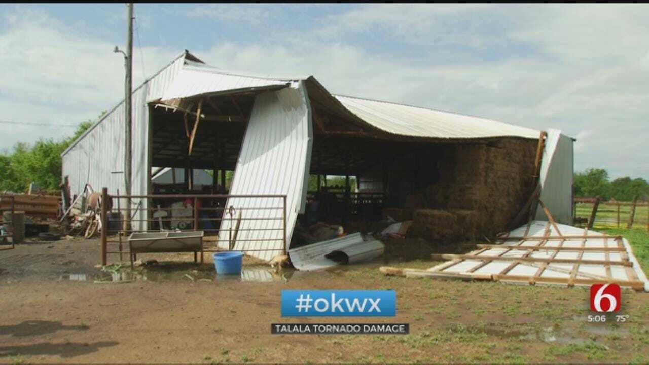 Talala Tornado Leaves Barn Damaged For One Resident