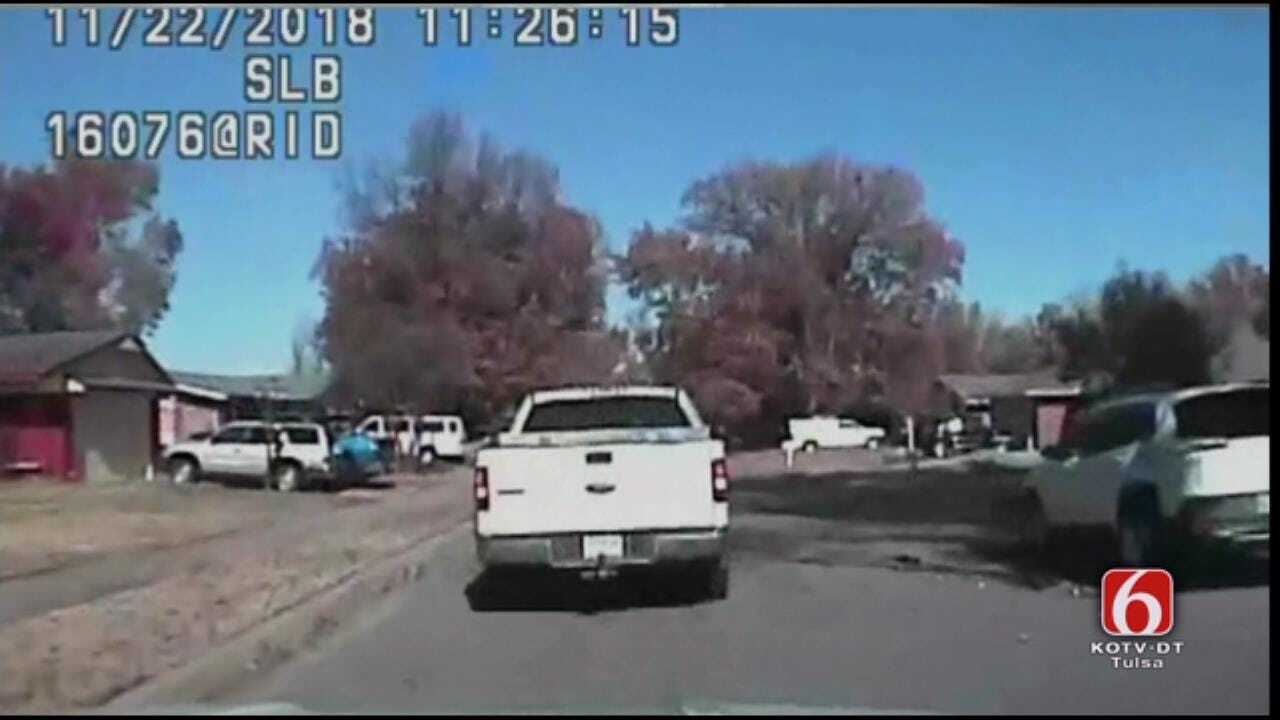 WATCH: Dashcam Video Shows Suspect Hitting Tulsa Officer Head-On