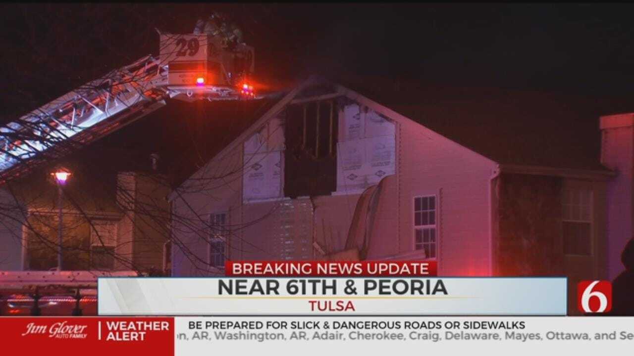 One Taken To Hospital After Tulsa Apartment Blaze
