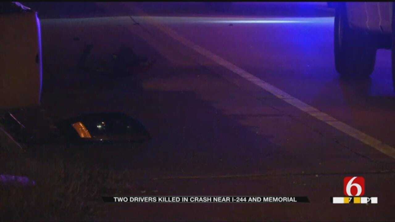 2 Killed In Crash Along Interstate 244 in Tulsa