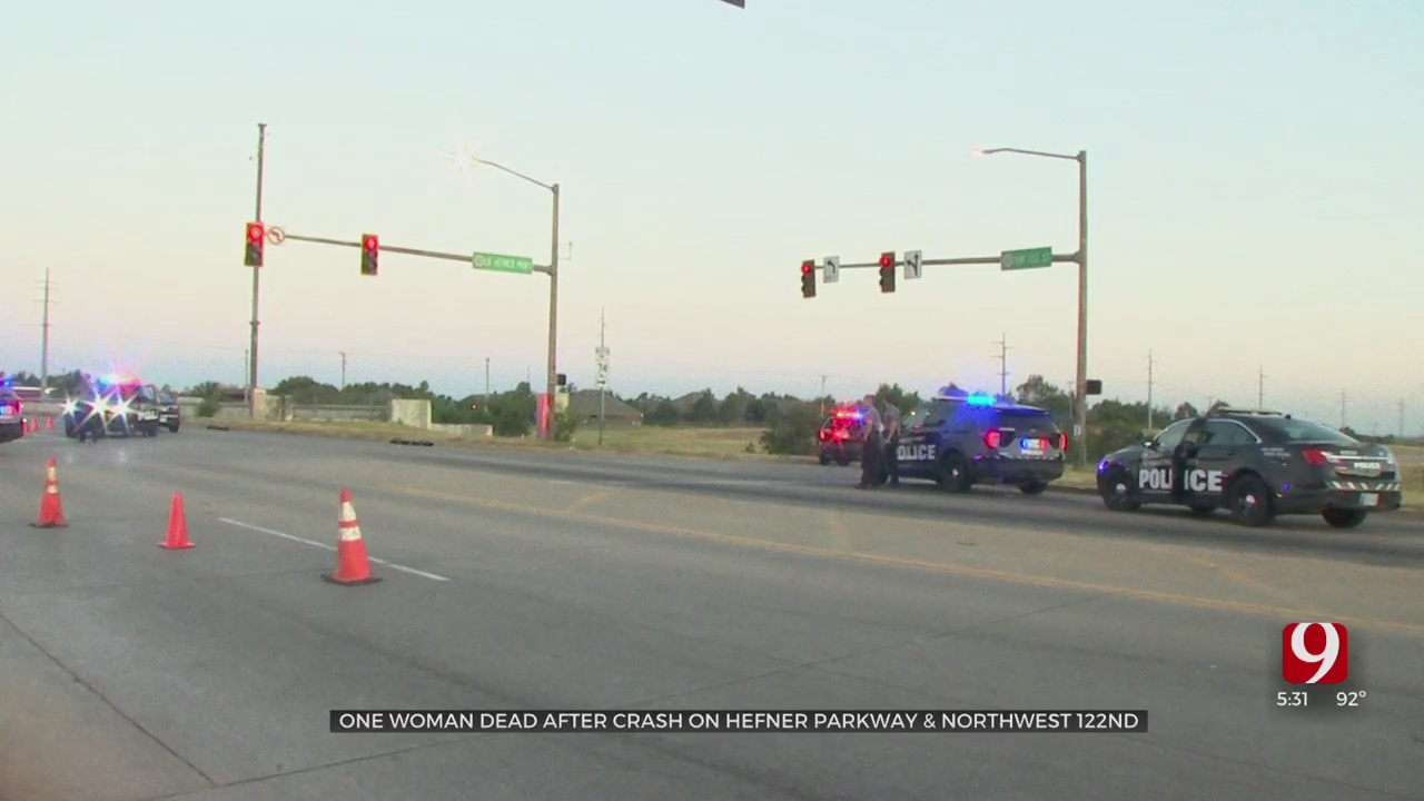 OCPD: 1 Woman Dead In NW OKC Single-Vehicle Accident