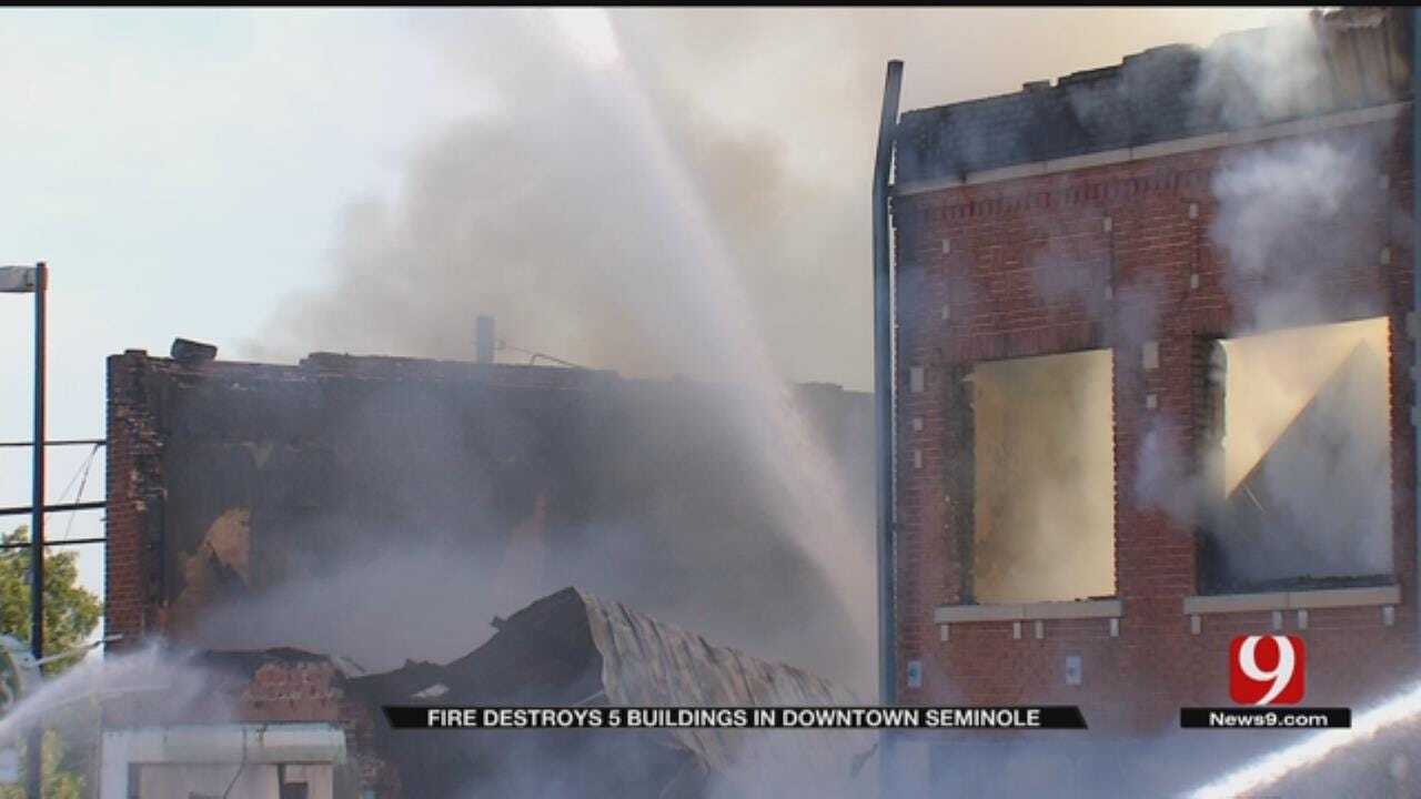Fire Destroys Five Historic Buildings In Downtown Seminole