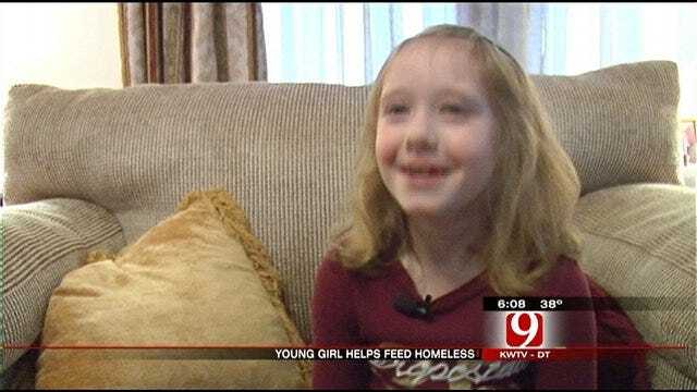 OKC Girl Brings Special Birthday 'Gifts' To The Homeless