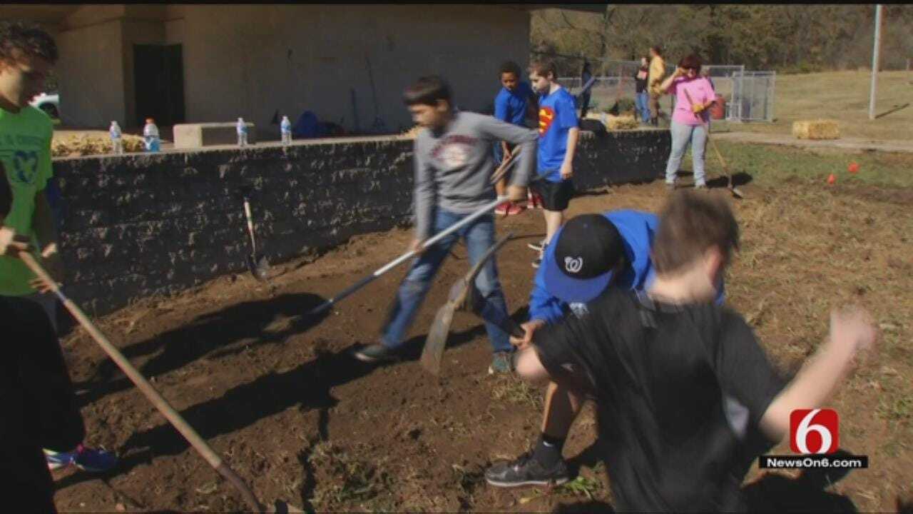 Webster Students Install Edible Food Forest At Challenger 7 Park