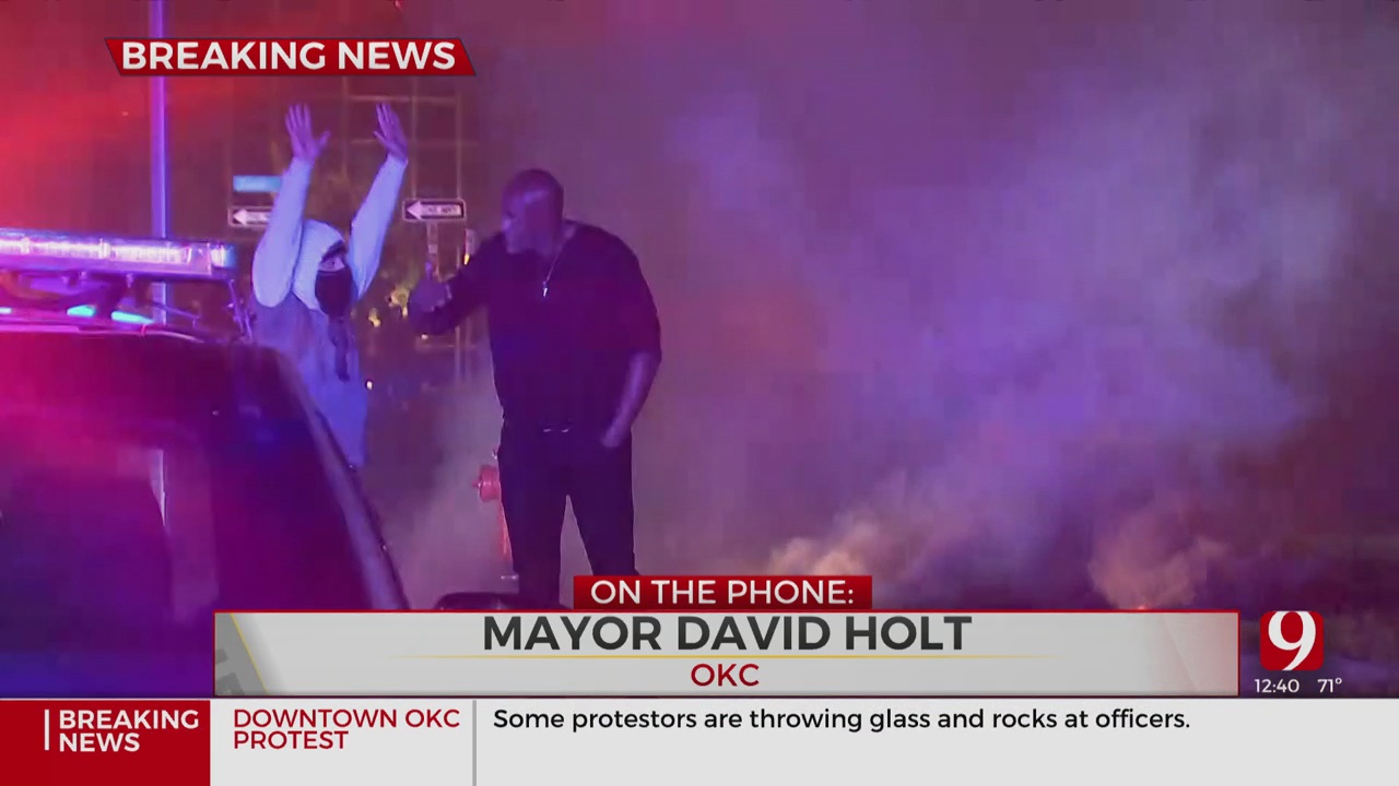 OKC Mayor David Holt Discusses Saturday Night Protest In Downtown OKC