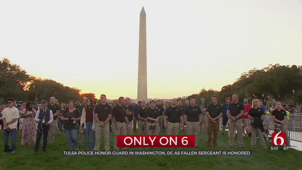 Tulsa Police Honor Guard Travel To DC To Help Honor Fallen Tulsa Sergeant 
