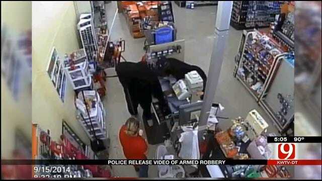 Surveillance Video Released Of Armed Robbery At OKC Family Dollar Store
