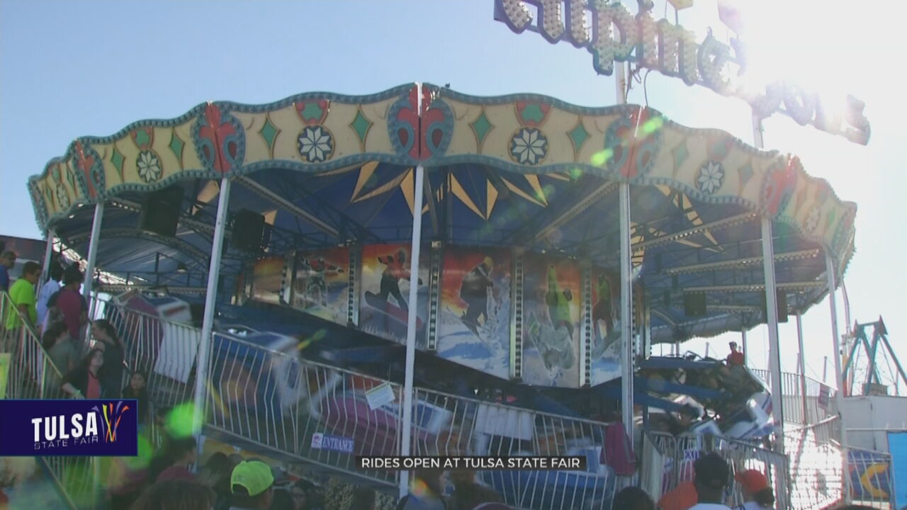 Watch: Rides Open At The Tulsa State Fair 
