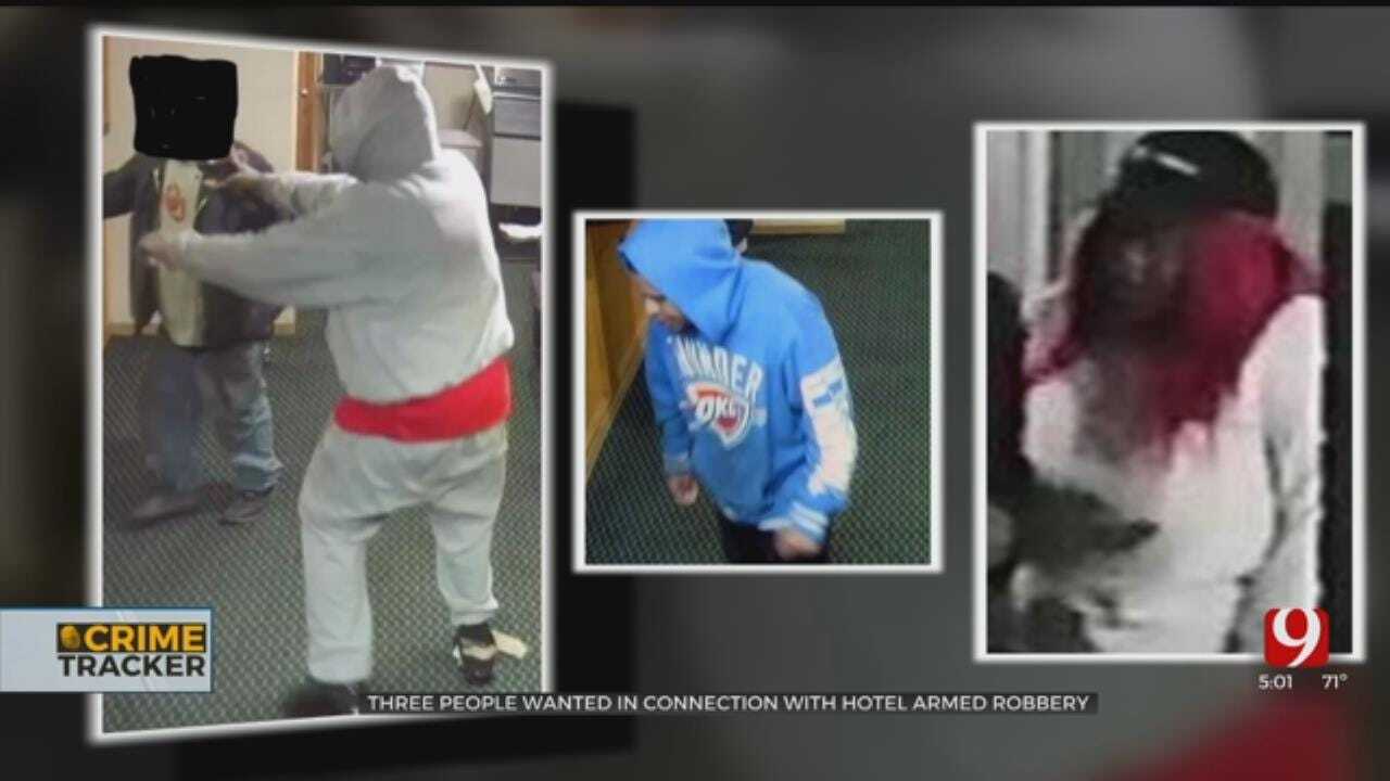 3 Suspects Wanted In Connection With Hotel Robbery In SW OKC