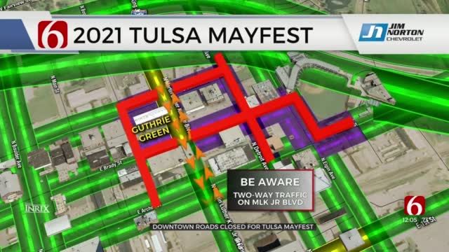 Several Downtown Tulsa Roads Closed For Mayfest 2021