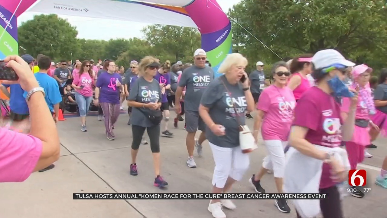 Tulsa Hosts Annual 'Komen Race For The Cure' Breast Cancer Awareness Event