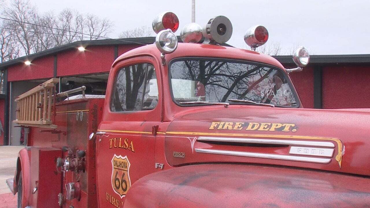 Vintage Fire Truck Added To Route 66 Fire Station