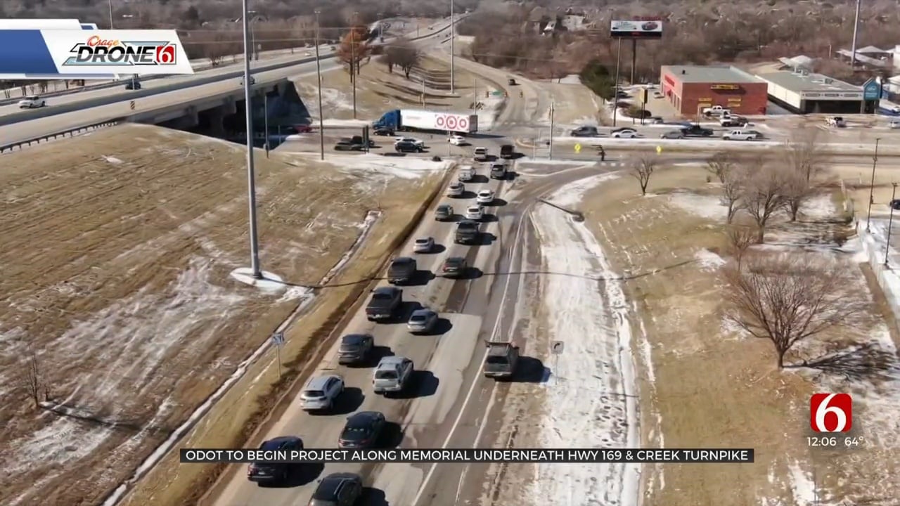 ODOT To Begin Project Along Memorial Underneath Highway 169 & The Creek Turnpike