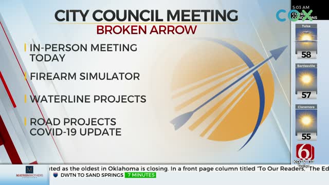 Broken Arrow City Council To Meet In Person Tuesday