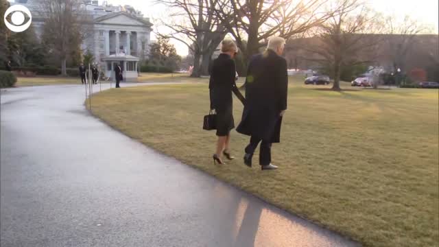 WATCH: President Trump Leaves The White House