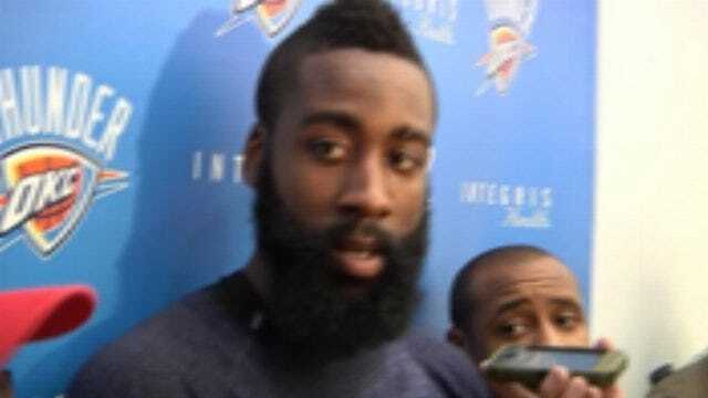 OKC's James Harden Ready To Play, Explains Concussion
