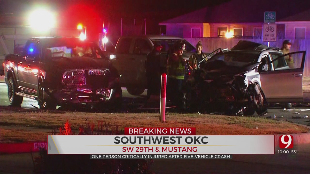 Crash In SW OKC Sends 3 To The Hospital