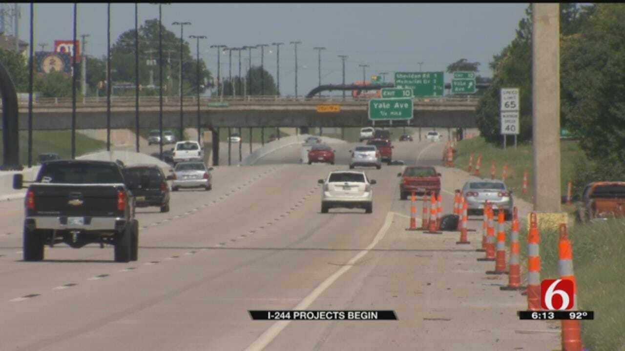 Drivers Should Expect Backups As Bridge Work Begins On Tulsa's I-244