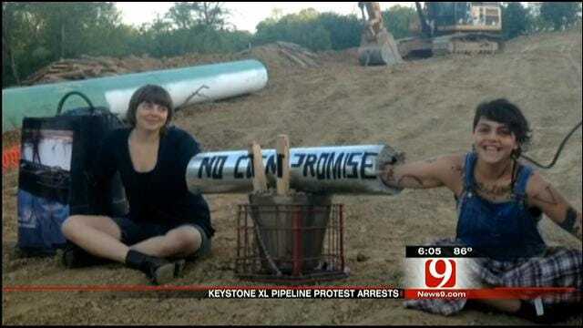 Protests Continue At Keystone Pipeline Construction Site