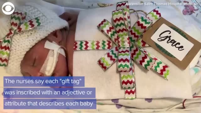 WATCH: Tennessee Hospital Dresses NICU Babies As Christmas Presents