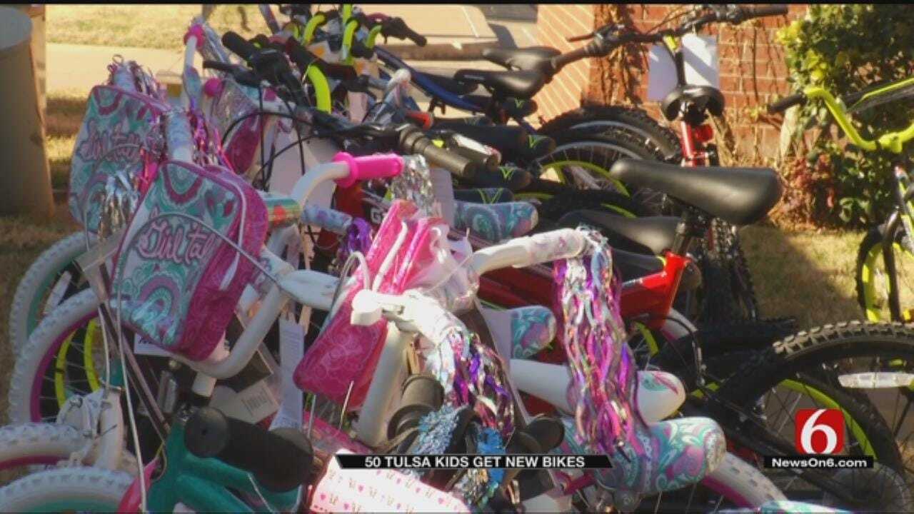 Inola Church Provides Bicycles For Kids With Perfect Attendance