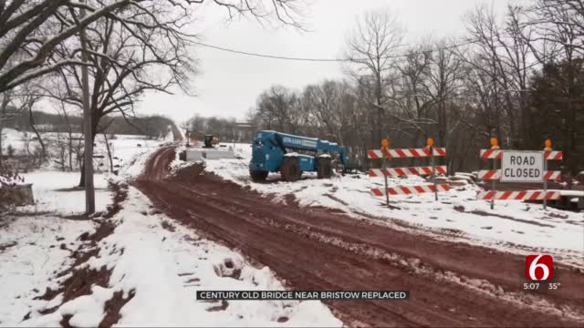 Century-Old Bridge In Bristow Being Replaced After Being Closed For Safety 