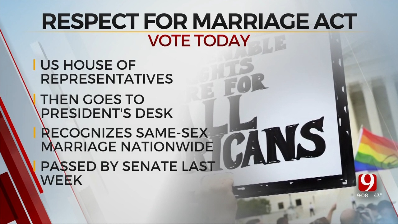 House To Vote On Respect For Marriage Act
