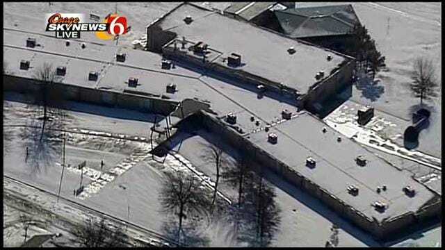 WEB EXTRA: Osage Skynews 6 Flies Over Snow-Covered Tulsa