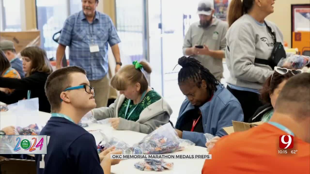Wings Special Needs Community Prepares Medals For Oklahoma City Memorial Marathon