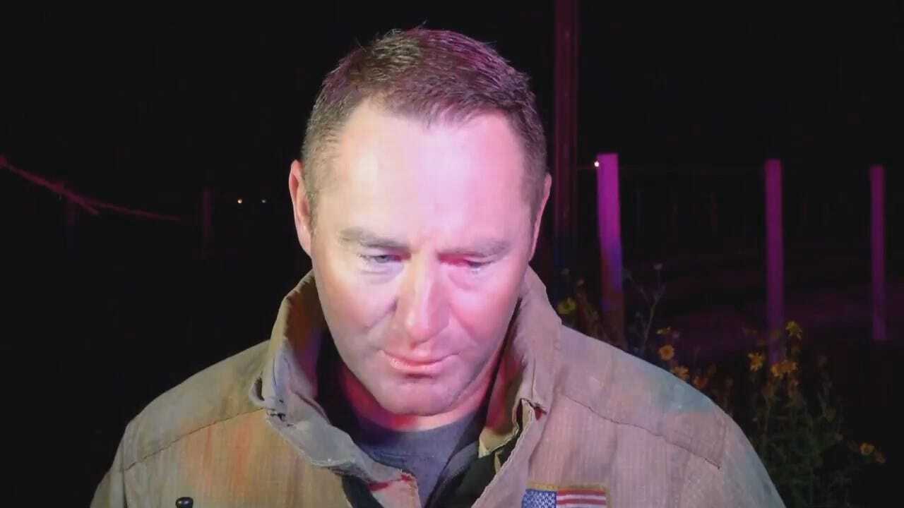 WEB EXTRA: Tulsa Fire District Chief Jason Gilkison Talks About The Possible Rescue