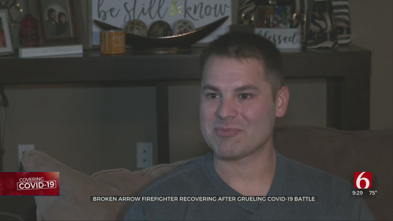 Broken Arrow Firefighter Recovering After Grueling 13 Days In ICU With COVID