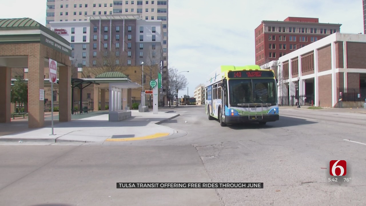 Tulsa Transit Offering Free Rides Through End Of June