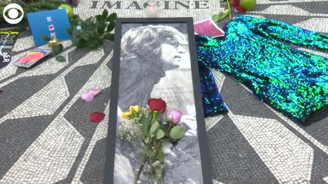 Watch: Fans Visit John Lennon Memorial At Strawberry Fields