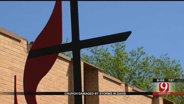 Davis Community Rallies To Repair Church Destroyed During Tuesday's Storms