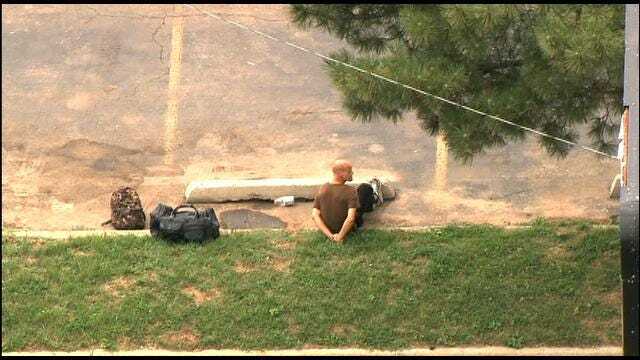 SkyNews 9 Shows Arrested Man With Alleged Explosives In SW OKC