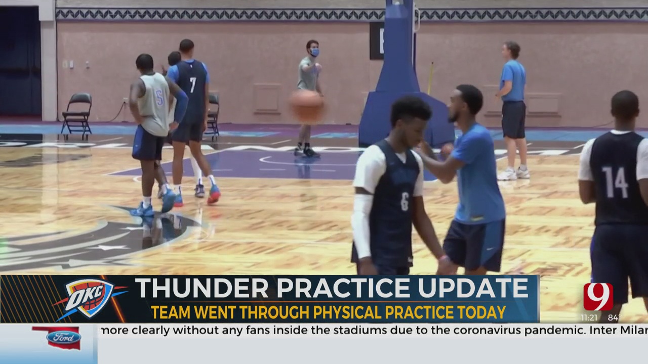 OKC Thunder Practices In Orlando