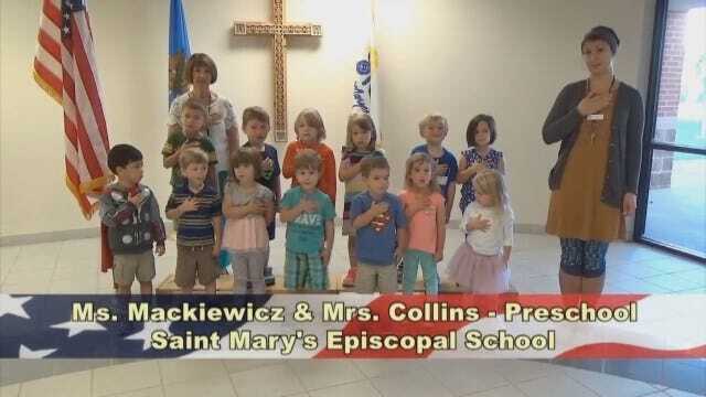 Ms. Mackiewicz and Mrs. Collins' Preschool Class At Saint Mary's Episcopal School