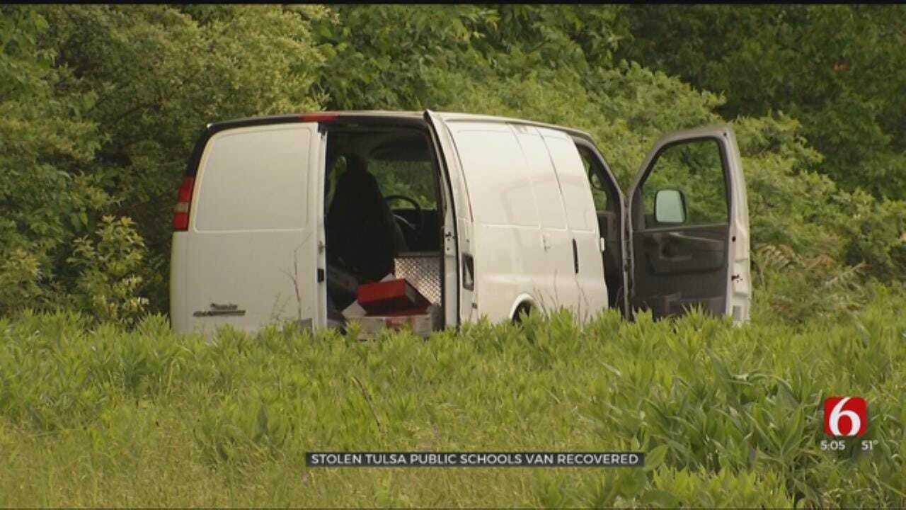 Tulsa Police Look For Thieves Who Stole School Van