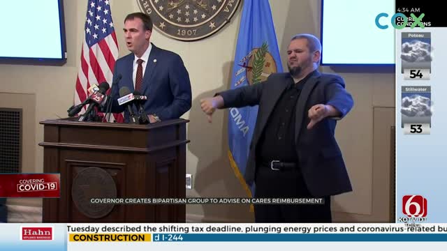 Governor Stitt Announces Bipartisan Group To Advise, Distribute CARES Act Funds
