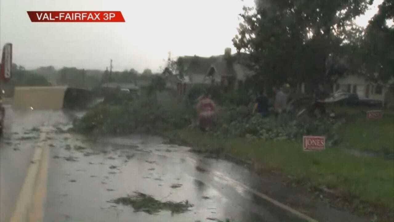 Severe Storms Cause Damage In Fairfax, Oklahoma