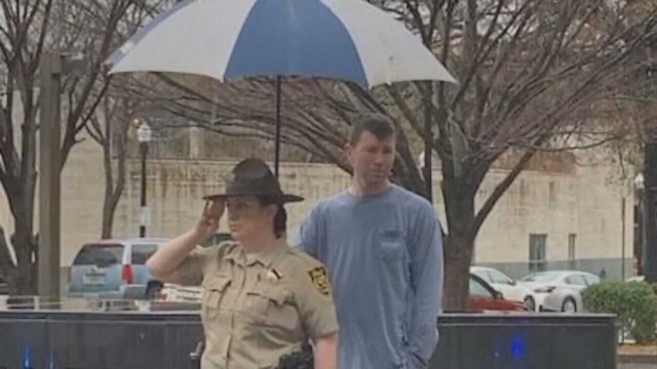 Stranger Holds Umbrella For Deputy Saluting Fallen Officer In The Rain
