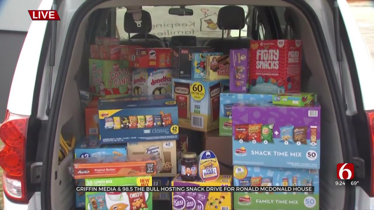 Watch: 98.5 The Bull Hosts 'Snacksgiving' Snack Drive For the Ronald McDonald House 