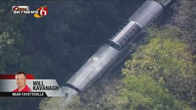 WEB EXTRA: Osage SkyNews 6 HD Flies Over Arkansas Train Crash