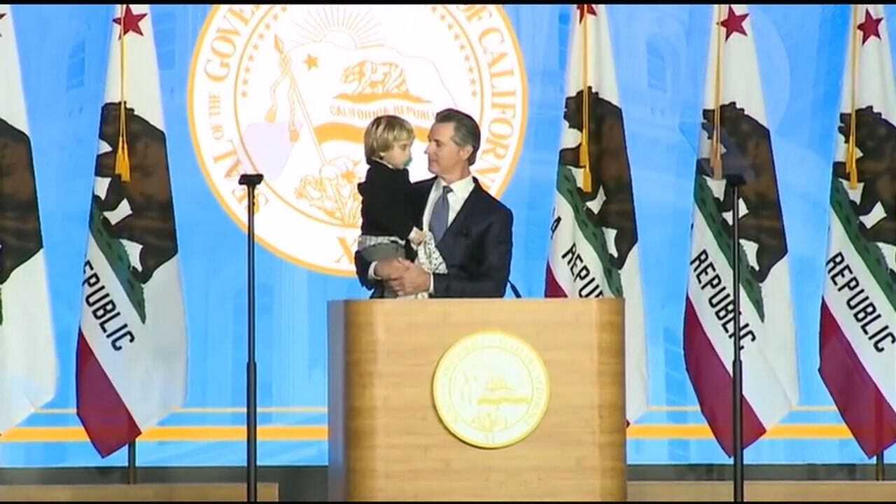 Toddler Son Steals Show During New Governor's Speech