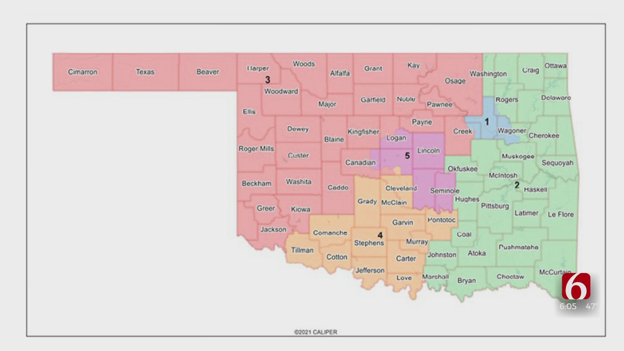 State Lawmakers Release Proposal For Oklahoma Congressional District's 