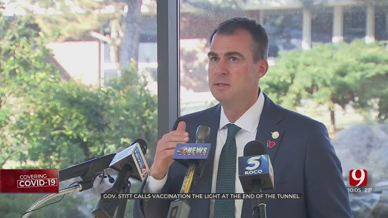 Teachers To Move Up In State's Vaccine Distribution Plan, Gov. Stitt Says