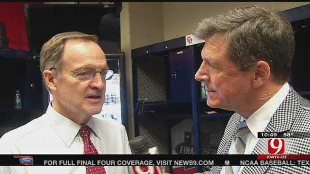 Dean Talks With Lon Kruger After Final Four Loss
